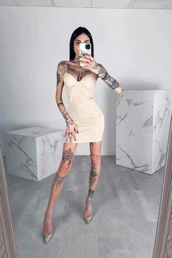 Mingue cream dress
