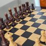 Queen's Gambit chess board and Zagreb pieces Image 2