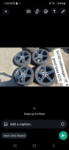 Sets & Singles of 14" 15" 16" 17" 18" inch 5x100 Alloys and Steels VAG Volkswagen Seat Skoda SEAT @ OCG