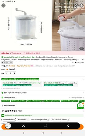 Portable Washing Machine