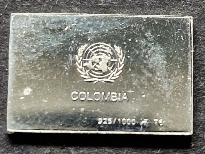 Franklin Mint Flags Of United Nations  Sterling 925 Silver (Price is For 1 Flag)