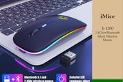 Wireless RGB LED Mice Mouse 2.4G/ Bluetooth Mouse with Rechargeable Battery(OUT OF STOCK)