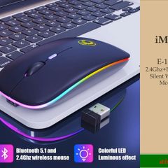 Wireless RGB LED Mice Mouse 2.4G/ Bluetooth Mouse with Rechargeable Battery(OUT OF STOCK)