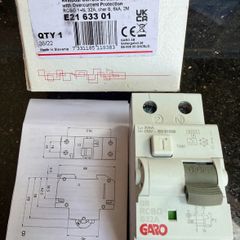 GARO B 32amp RCBO and B 20amp RCBO's available also