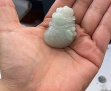 Jade moneybag carved stone