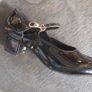 BLACK patent dance shoes Image 2