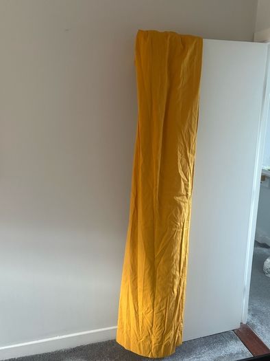 Mustard yellow curtain