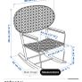 Rocking chair hand woven rattan IKEA Image 2