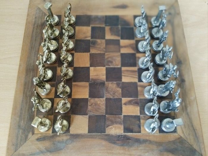 Handmade hardwood chessboard (needs some TLC) FREEPOST