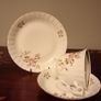 Vintage Chodziez Porcelain Tea Set. Flowery Pattern, Made in Poland. Image 6