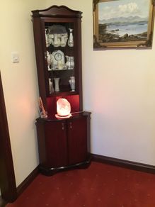 Mahogany corner unit