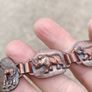 Vintage 6 panel African Animal Bronze Bracelet Image 7