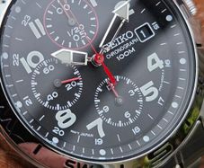 Watch Seiko Military Chronograph.