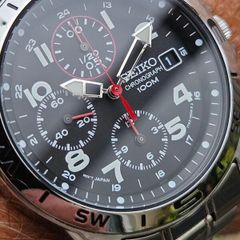 Watch Seiko Military Chronograph.