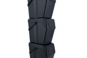 BRAND NEW Set of 3 recycling cubes with capacity of 75 litres of compartment in black color