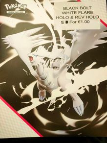 Black Bolt & White Flare Holo and Rev Holos