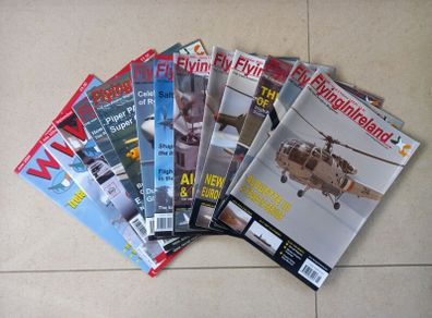 Flying In Ireland Magazines - 13 Copies from 2004, 2005 & 2006