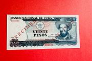 Cuba  20 Pesos  1991  ( Specimen )  Scarce     ( Uncirculated )