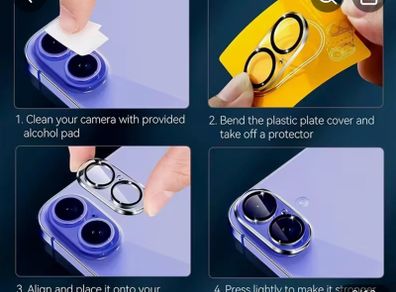 Iphone 16 lens cover - few models