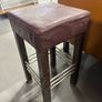 Leather upholstered bar stools with wooden legs 95EUR each Image 7