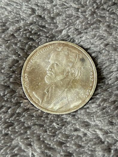 German Silver coin 10 Mark 1997