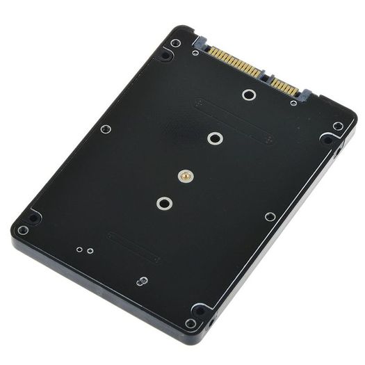 Black B key Socket 2 M.2 NGFF SATA SSD to 2.5 SATA Adapter Card with Case