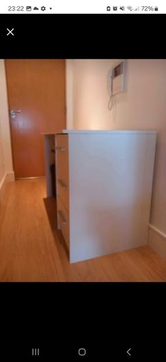 white desk