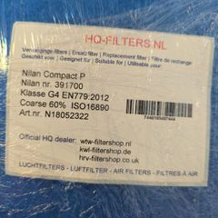 G4 replacement filters for Nilan Compact P KWL