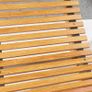Outdoor Rocking Chair w/ Slatted Seat, Wooden Rocking Chair, 130cm x 60cm x 60cm, Teak Image 7