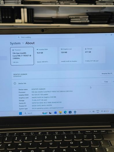 Lenovo ThinkPad E14 Laptop 14" Intel i7-1165G7 (11th Gen) 16GB RAM 500GB SSD Windows 11 Pro