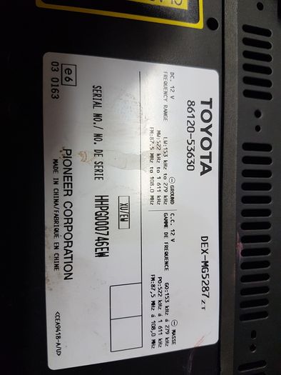 Lexus Is220 Radio / 6cd Player