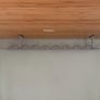 Bamboo desk top with white legs Image 2