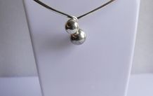 Vintage 1980s Sterling Silver 925 Bracelet and Collar Necklace 34,3g