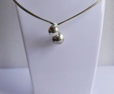 Vintage 1980s Sterling Silver 925 Bracelet and Collar Necklace 34,3g