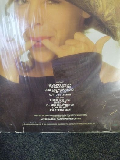 Kylie lp Irish press