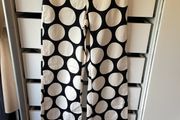 Zara off white black spot trousers