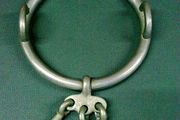 Large old nickel horse bit.