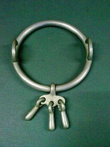 Large old nickel horse bit.