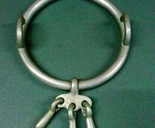 Large old nickel horse bit.