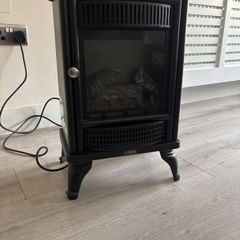 B&Q Traditional Electric Stove Heater - 2kW Log Effect - DBL05A-MS6N - Fully Working