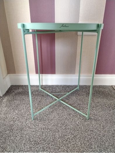 Mint Green Side Table/ Plant Stand