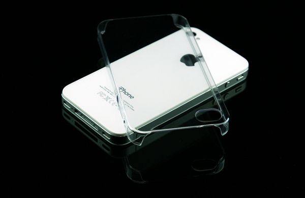 Wholesale Crystal Clear Hard Case Cover for iPhone 4/4S Free Sceen Protector