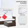 6 Piece Rattan Corner Sofa Set with Cushions Image 5