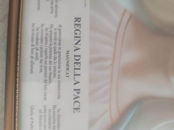 Holly Framed Print Of Regina Della Pace Magnificat