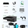 8" Pond Waterfall Spillway Filter Kit, 304 Stainless Steel Water Blade Weir with 7-Colour LED Lights & Remote, Quiet Pump, 9.84ft Hose for Garden Pond Water Feature Image 4
