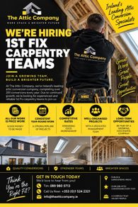 1st fix carpentry teams for Attic conversions