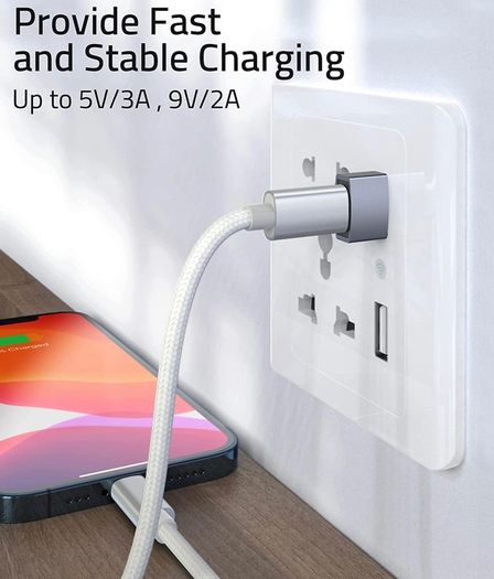 USB C Female to USB Male Adapter Pack of 3[Aluminum Shell, High Stability] Type C to USB A Converter Compatible with iPhone 14/13 Plus Pro Apple Watch Series 8 Ultra AirPods Pro CarPlay, etc.