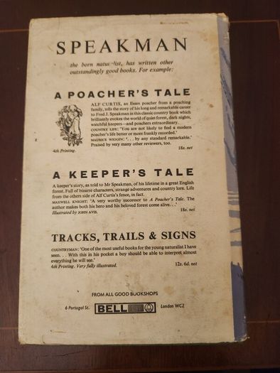 A Forest By Night. By Fred J. Spackman (authir Of A Poachers Tale). First Editions 1965 Hardback With Dustjacket In Good Condition  37.