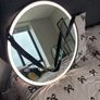 60cm Round LED Bathroom Mirror, Demister, Warm & Cool Light Image 7