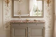 Very nice old French washstand with mirror